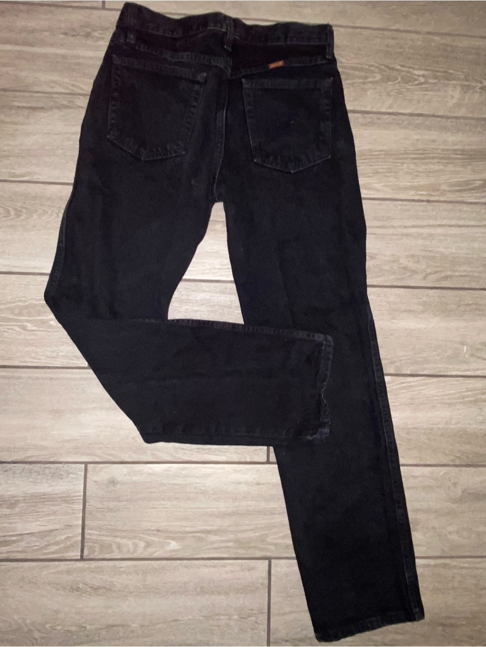 Rustler Men's Black Straight Jeans